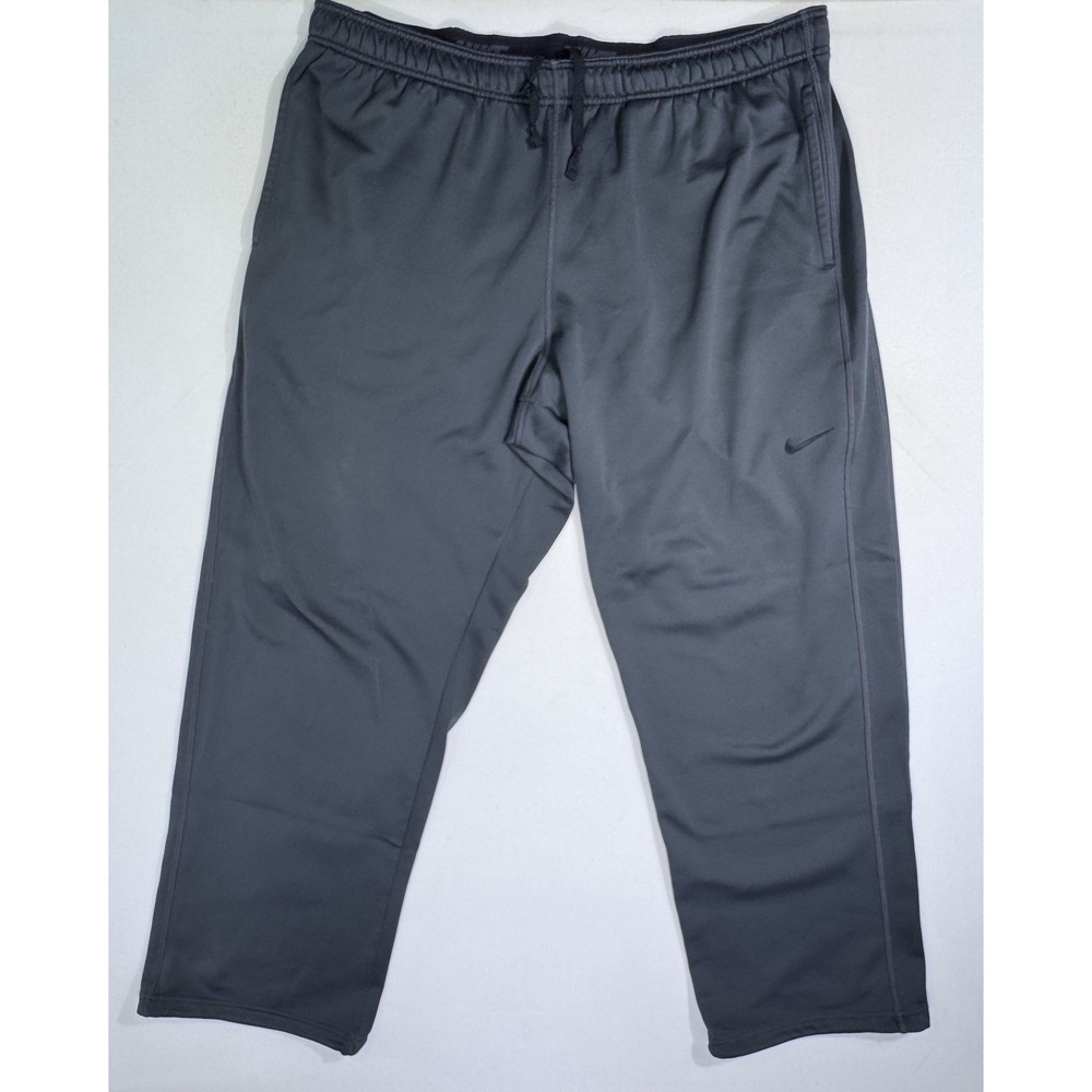 Nike Therma-Fit Pants Mens 2XL Gray Fleece Joggers Sweatpants Warm 379431-061